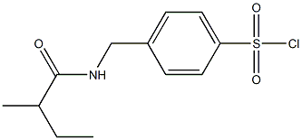 4-{[(2-methylbutanoyl)amino]methyl}benzenesulfonyl chloride Struktur