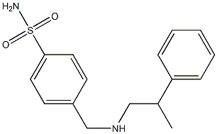 4-{[(2-phenylpropyl)amino]methyl}benzene-1-sulfonamide Struktur