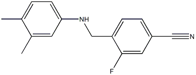 4-{[(3,4-dimethylphenyl)amino]methyl}-3-fluorobenzonitrile Struktur