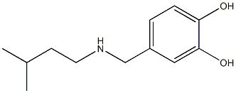 4-{[(3-methylbutyl)amino]methyl}benzene-1,2-diol Struktur