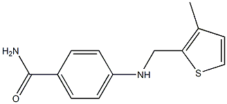 4-{[(3-methylthiophen-2-yl)methyl]amino}benzamide Struktur