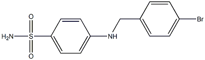 4-{[(4-bromophenyl)methyl]amino}benzene-1-sulfonamide Struktur