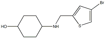 4-{[(4-bromothiophen-2-yl)methyl]amino}cyclohexan-1-ol Struktur