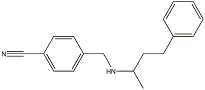 4-{[(4-phenylbutan-2-yl)amino]methyl}benzonitrile Struktur