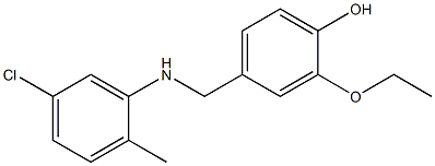 4-{[(5-chloro-2-methylphenyl)amino]methyl}-2-ethoxyphenol Struktur