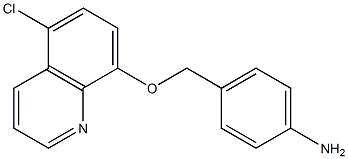 4-{[(5-chloroquinolin-8-yl)oxy]methyl}aniline Struktur