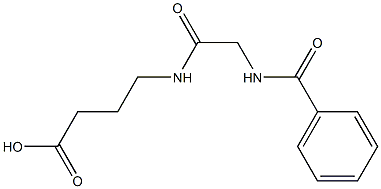 4-{[(benzoylamino)acetyl]amino}butanoic acid Struktur