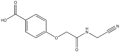 4-{[(cyanomethyl)carbamoyl]methoxy}benzoic acid Struktur