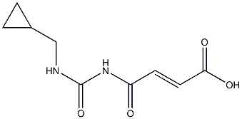 4-{[(cyclopropylmethyl)carbamoyl]amino}-4-oxobut-2-enoic acid Struktur