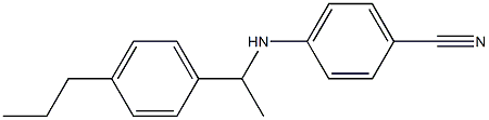 4-{[1-(4-propylphenyl)ethyl]amino}benzonitrile Struktur