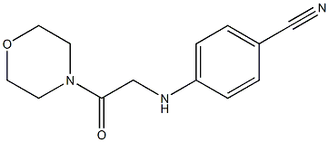 4-{[2-(morpholin-4-yl)-2-oxoethyl]amino}benzonitrile Struktur