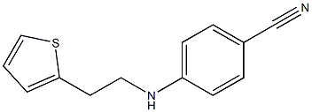 4-{[2-(thiophen-2-yl)ethyl]amino}benzonitrile Struktur