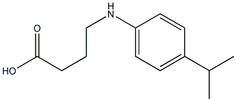 4-{[4-(propan-2-yl)phenyl]amino}butanoic acid Struktur