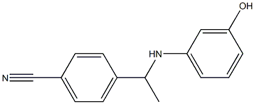 4-{1-[(3-hydroxyphenyl)amino]ethyl}benzonitrile Struktur