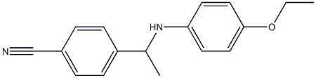 4-{1-[(4-ethoxyphenyl)amino]ethyl}benzonitrile Struktur