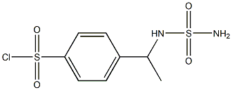 4-{1-[(aminosulfonyl)amino]ethyl}benzenesulfonyl chloride Struktur