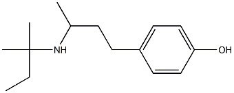 4-{3-[(2-methylbutan-2-yl)amino]butyl}phenol Struktur