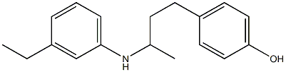 4-{3-[(3-ethylphenyl)amino]butyl}phenol Struktur