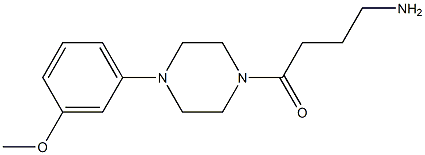 4-amino-1-[4-(3-methoxyphenyl)piperazin-1-yl]butan-1-one Struktur