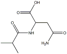 4-amino-2-(isobutyrylamino)-4-oxobutanoic acid Struktur