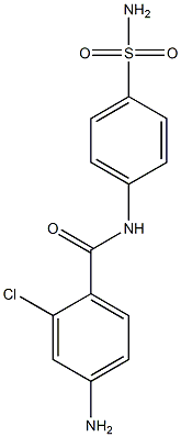 4-amino-2-chloro-N-(4-sulfamoylphenyl)benzamide Struktur