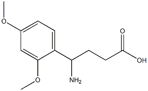 4-amino-4-(2,4-dimethoxyphenyl)butanoic acid Struktur