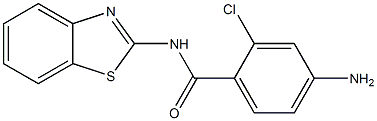 4-amino-N-(1,3-benzothiazol-2-yl)-2-chlorobenzamide Struktur