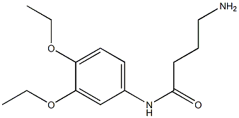 4-amino-N-(3,4-diethoxyphenyl)butanamide Struktur