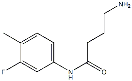 4-amino-N-(3-fluoro-4-methylphenyl)butanamide Struktur