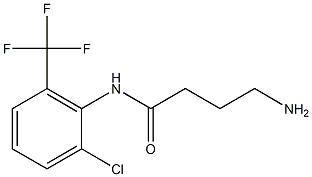 4-amino-N-[2-chloro-6-(trifluoromethyl)phenyl]butanamide Struktur