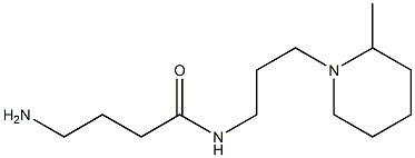 4-amino-N-[3-(2-methylpiperidin-1-yl)propyl]butanamide Struktur