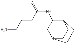 4-amino-N-1-azabicyclo[2.2.2]oct-3-ylbutanamide Struktur