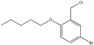 4-bromo-2-(chloromethyl)-1-(pentyloxy)benzene Struktur