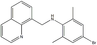 4-bromo-2,6-dimethyl-N-(quinolin-8-ylmethyl)aniline Struktur