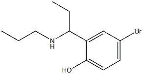 4-bromo-2-[1-(propylamino)propyl]phenol Struktur