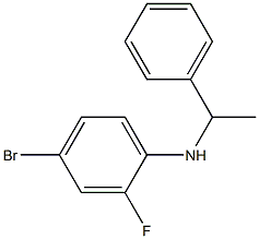 4-bromo-2-fluoro-N-(1-phenylethyl)aniline Struktur