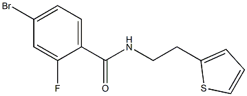 4-bromo-2-fluoro-N-(2-thien-2-ylethyl)benzamide Struktur