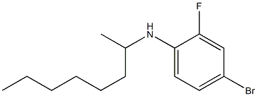 4-bromo-2-fluoro-N-(octan-2-yl)aniline Struktur