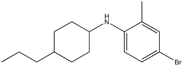 4-bromo-2-methyl-N-(4-propylcyclohexyl)aniline Struktur