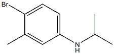 4-bromo-3-methyl-N-(propan-2-yl)aniline Struktur