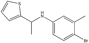 4-bromo-3-methyl-N-[1-(thiophen-2-yl)ethyl]aniline Struktur