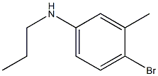 4-bromo-3-methyl-N-propylaniline Struktur