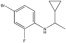 4-bromo-N-(1-cyclopropylethyl)-2-fluoroaniline Struktur