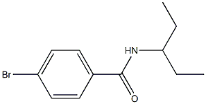 4-bromo-N-(1-ethylpropyl)benzamide Struktur