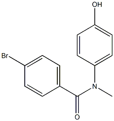 4-bromo-N-(4-hydroxyphenyl)-N-methylbenzamide Struktur