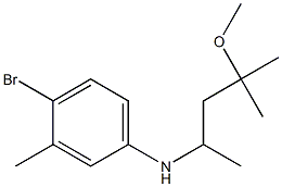 4-bromo-N-(4-methoxy-4-methylpentan-2-yl)-3-methylaniline Struktur