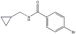 4-bromo-N-(cyclopropylmethyl)benzamide Struktur