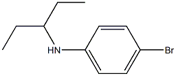 4-bromo-N-(pentan-3-yl)aniline Struktur