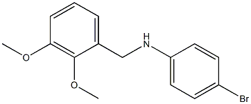 4-bromo-N-[(2,3-dimethoxyphenyl)methyl]aniline Struktur