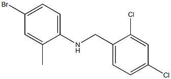 4-bromo-N-[(2,4-dichlorophenyl)methyl]-2-methylaniline Struktur